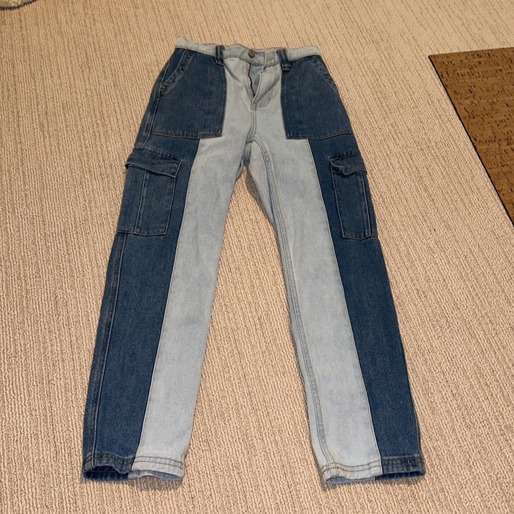 Pacsun Color Block Cargo Jeans